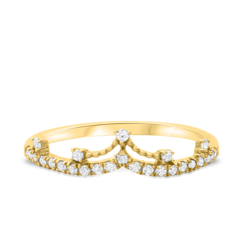 Photo of Celestina 1/5 ct tw. Ladies Band 14K Yellow Gold [BT668YL]