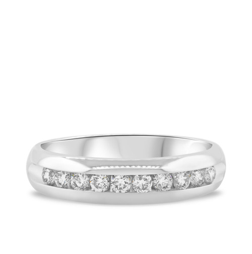 Photo of Garwyn 1/2 ct tw. Mens Diamond Wedding Band 10K White Gold [BT939WM]