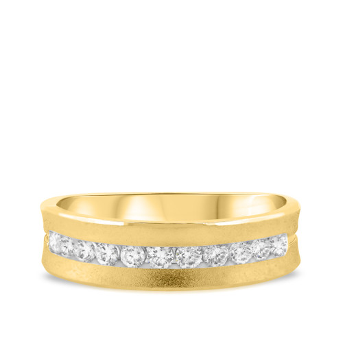 Photo of Abhik 1/2 ct tw. Diamond Mens Band 14K Yellow Gold [BT959YM]