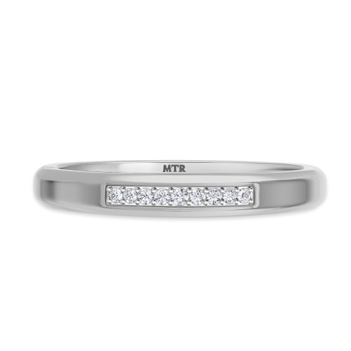 Photo of Chrisoula 1/20 Carat T.W. Diamond Ladies Wedding Band  14K White Gold [BT869WL]