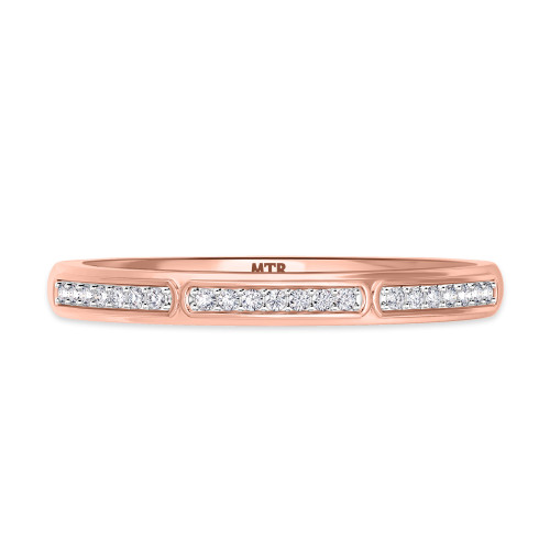 Photo of Delphine 1/10 Carat T.W. Diamond Ladies Wedding Band  10K Rose Gold [BT871RL]