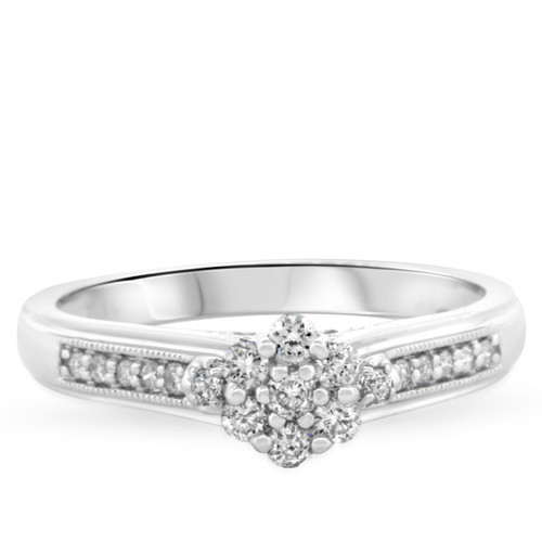 Photo of Oshun 1/4 ct tw. Round Diamond Engagement Ring 10K White Gold [BT530WE-C000]