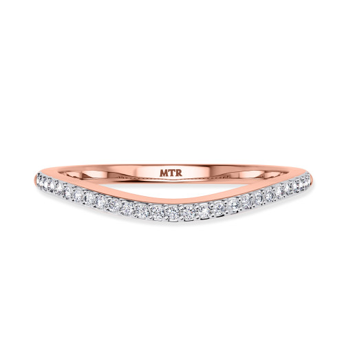 Photo of Erica 1/7 CT. T.W. Diamond Ladies Wedding Band  10K Rose Gold [BT893RL]