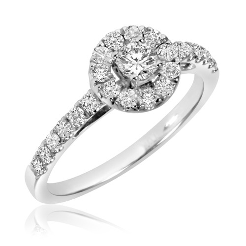 Photo of Luna 2/3 ct tw. Round Diamond Engagement Ring 10K White Gold [BT535WE-C000]