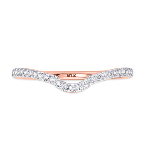 Photo of Kantuta 1/6 Carat T.W. Diamond Ladies Wedding Band  10K Rose Gold [BT896RL]