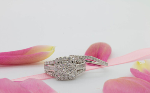 Photo of Louise 2 1/4 ct tw. Fancy Diamond Bridal Ring Set 10K Rose Gold [BR635R-C000]