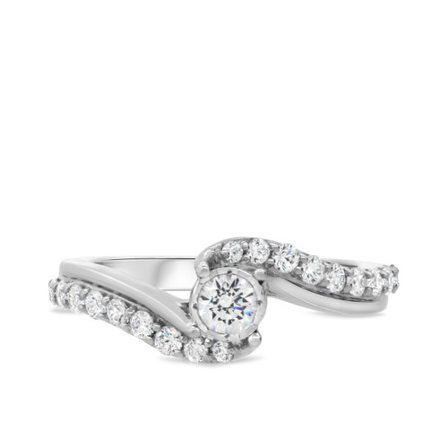 Photo of Kelsi 3/8 ct tw. Round Diamond Engagement Ring 10K White Gold [BT692WE-C000]