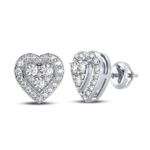 Photo of Lara 1/2 Carat T.W. Diamond Earring 10K White Gold [CE1201W]