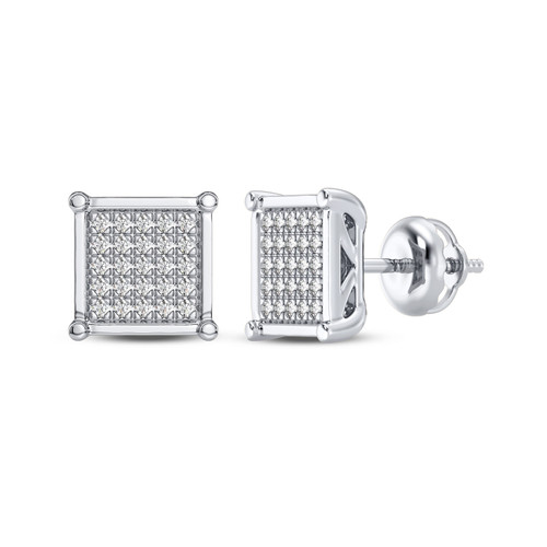 Photo of Lennox 1/6 CT. T.W. Diamond Earring 14K White Gold [CE1202W]