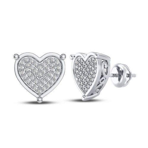 Photo of Callan 1/7 Carat T.W. Diamond Earring 14K White Gold [CE1206W]