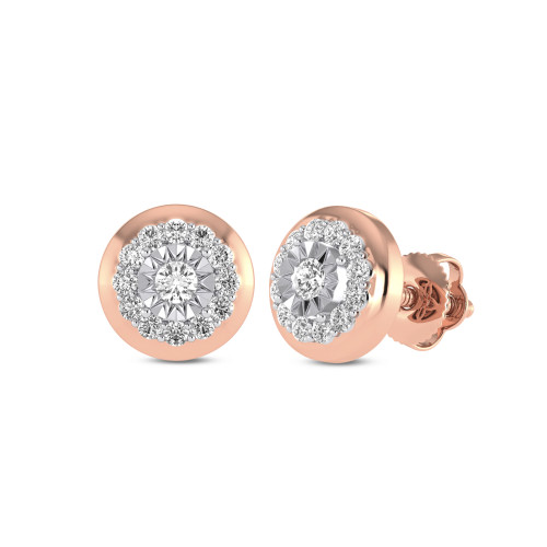 Photo of Regine 1/4 Carat T.W. Diamond Earring 10K Rose Gold [CE1540R]