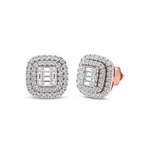 Photo of Lucien 3/4 CT. T.W. Diamond Earring 10K Rose Gold [CE1552R]