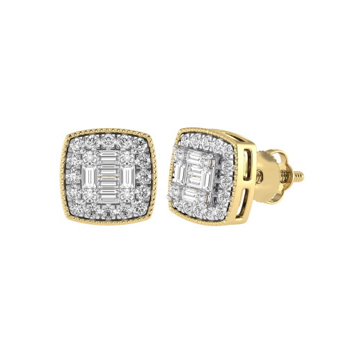 Photo of Sabine 3/8 Carat T.W. Diamond Earring 14K Yellow Gold [CE1553Y]