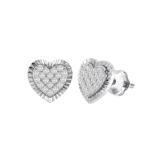 Photo of Julius 1/5 Carat T.W. Diamond Earring 10K White Gold [CE1593W]
