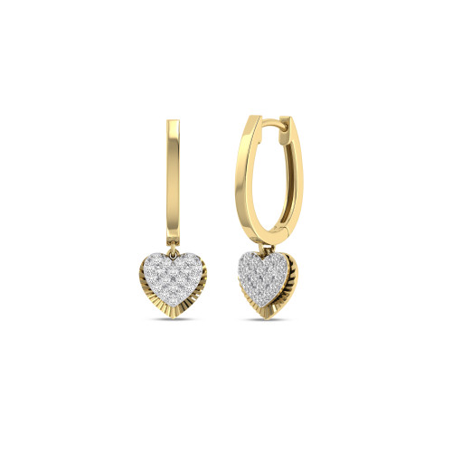 Photo of Faloni 1/5 Carat T.W. Diamond Earring 14K Yellow Gold [CE1601Y]