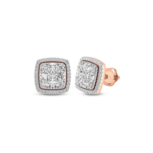 Photo of Nandi 3/4 CT. T.W. Diamond Earring 14K Rose Gold [CE1609R]