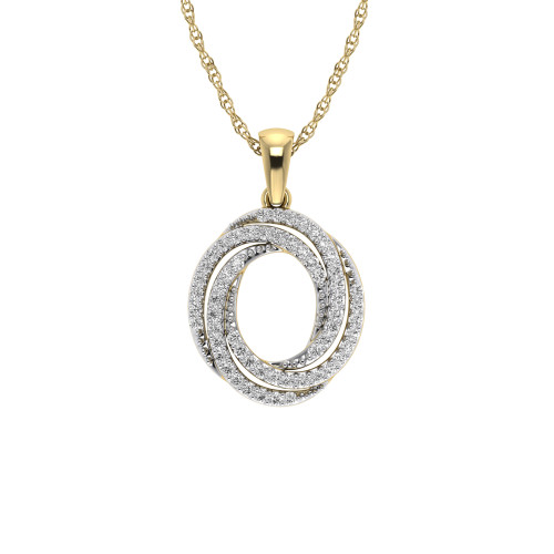 Photo of Rihanna 1/4 CT. T.W. Pendant 14K Yellow Gold [CP1501Y]