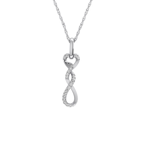 Photo of Carla 1/10 CT. T.W. Pendant 10K White Gold [CP1521W]