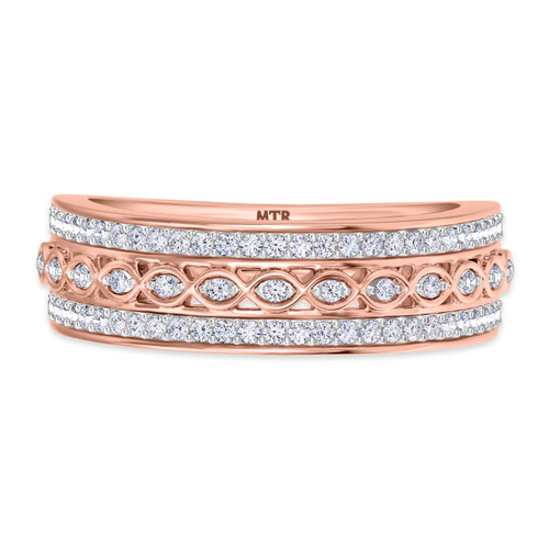 Photo of Pembe 1/3 ct tw. Mens Band 14K Rose Gold [BT263RM]