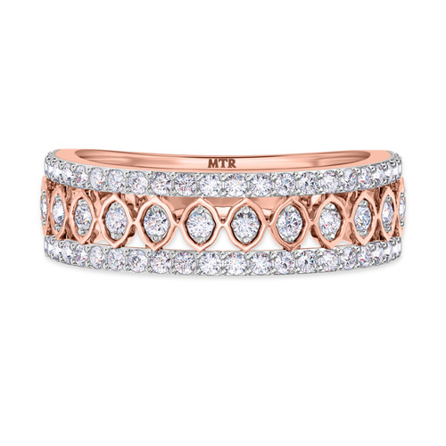 Photo of Sutton 3/4 ct tw. Mens Diamond Wedding Band 10K Rose Gold [BT267RM]