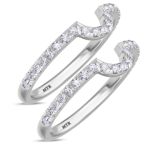 Photo of Zorya 3/8 ct tw. Same Sex Ladies Band Set 14K White Gold [WL266W]