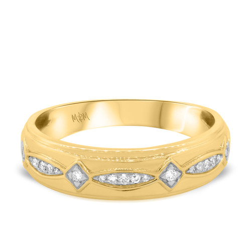 Photo of Gage 1/4 cttw Mens Band 14K Yellow Gold [BT207YM]