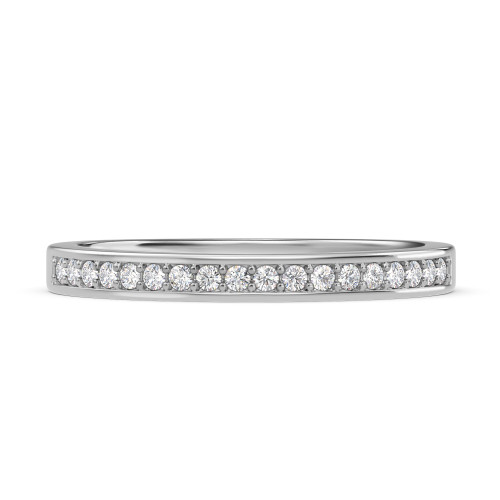 Photo of Marline 1/5 ct tw. Lab Grown Diamond Ladies Wedding Band 14K White [BT1404WL]