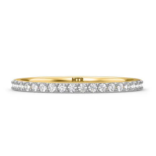 Photo of Keanu 1/4 ct tw. Lab Grown Diamond Ladies Wedding Band 14K Yellow [BT1410YL]