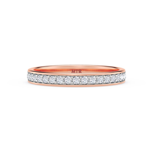 Photo of Gedel 1/3 ct tw. Lab Grown Diamond Ladies Band 10K Rose Gold [BT1415RL]