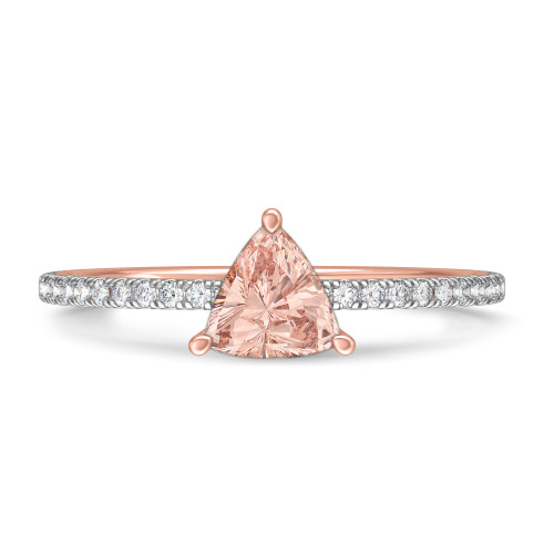 Photo of Fawn 1 1/10 ct tw. Fancy Cut Morganite Engagement Ring 14K Rose Gold [BT5048RE-C000]