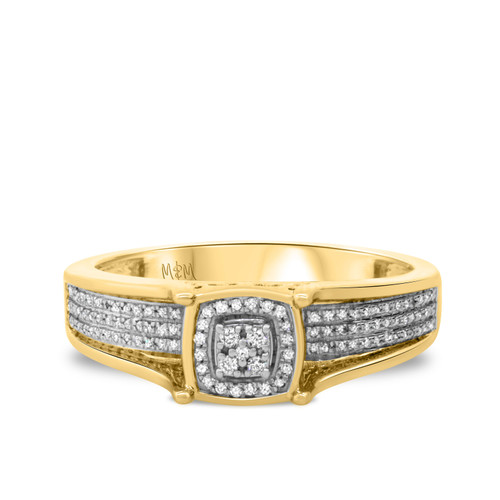 Photo of Casey 1/6 cttw Fancy Cut Engagement Ring 14K Yellow Gold [BT429YE-C000]