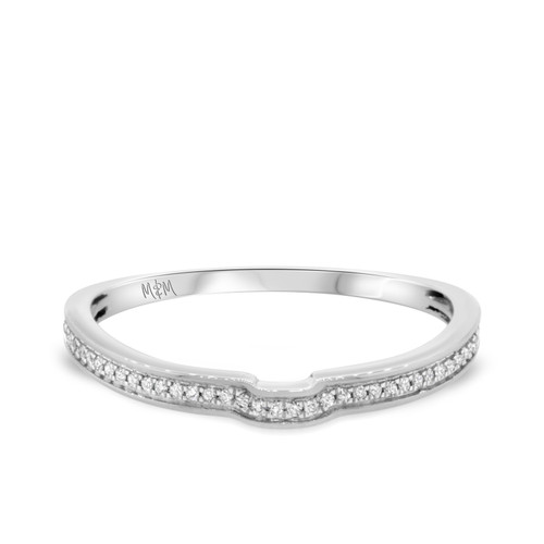 Photo of Chloe 1/8 cttw Ladies Band 14K White Gold [BT490WL]