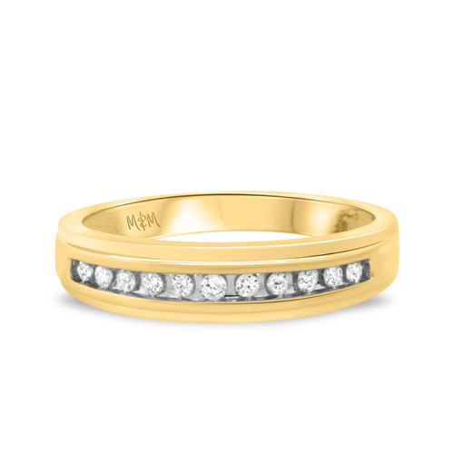 Photo of Sinead 1/4 cttw Mens Band 10K Yellow Gold [BT430YM]