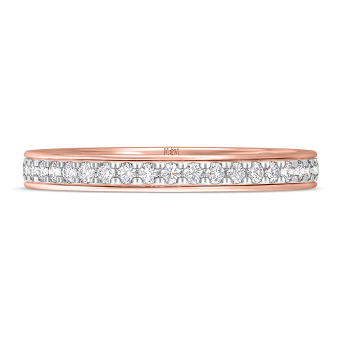 Photo of Fawn 1/2 ct tw. Mens Diamond Wedding Band 14K Rose Gold [BT5048RM]