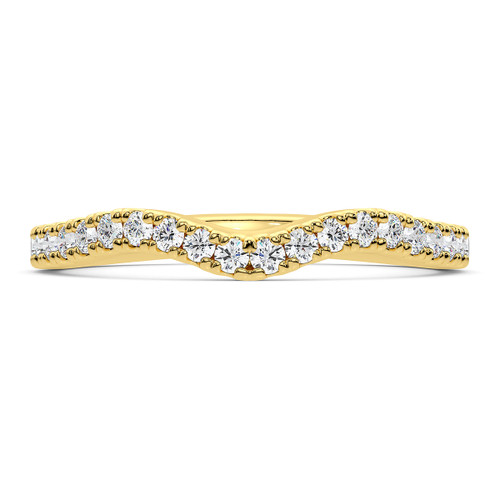 Photo of Onya 1/2 ct tw. Lab Grown Ladies Wedding Band 14K Yellow Gold [BT5880YL]