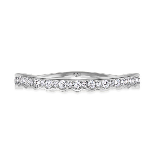 Photo of Briella 1/3 ct tw. Lab Grown Ladies Wedding Band 14K White Gold [BT5901WL]