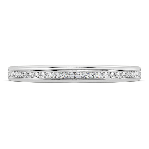 Photo of Jacinta 1/3 ct tw. Lab Grown Ladies Wedding Band 14K White Gold [BT5895WL]