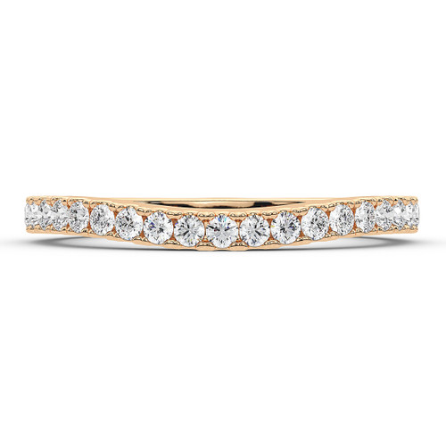 Photo of Maska 1/2 ct tw. Lab Grown Ladies Wedding Band 14K Rose Gold [BT5877RL]