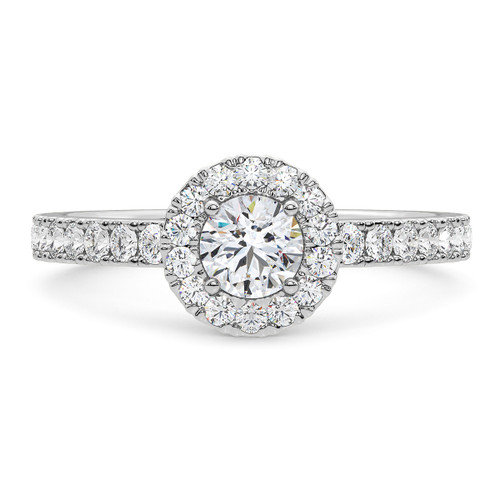 Photo of Ronika 1 1/2 ct tw. Lab Grown Round Solitaire Diamond Engagement Ring 14K White Gold [BT5888WE-L070]