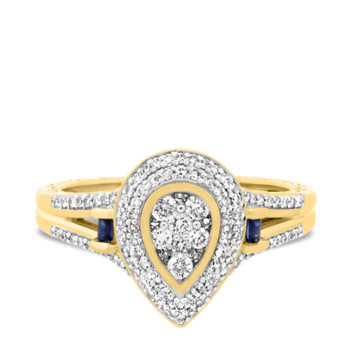 Photo of Bali 5/8 ct tw. Pear Diamond Engagement Ring 14K Yellow Gold [BT865YE-C000]