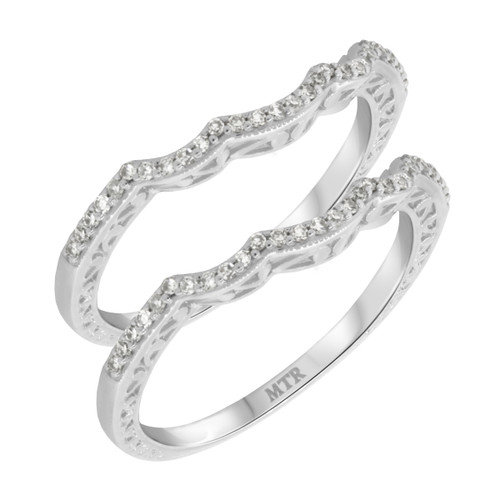 Photo of Andromeda 1/4 ct tw. Same Sex Ladies Band Set 10K White Gold [WL862W]