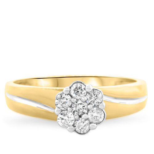 Photo of Simone 3/8 ct tw. Round Diamond Engagement Ring 10K Yellow Gold [BT539YE-C000]