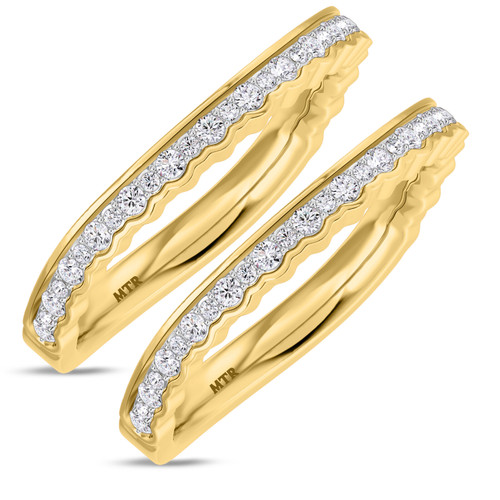 Photo of Hailee 5/8 ct tw. Same Sex Ladies Band Set 10K Yellow Gold [WL275Y]