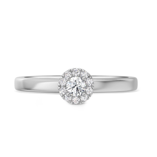 Photo of Elly 1/4 ct tw. Lab Grown Round Solitaire Diamond Engagement Ring 10K White Gold [BT1633WE-C000]