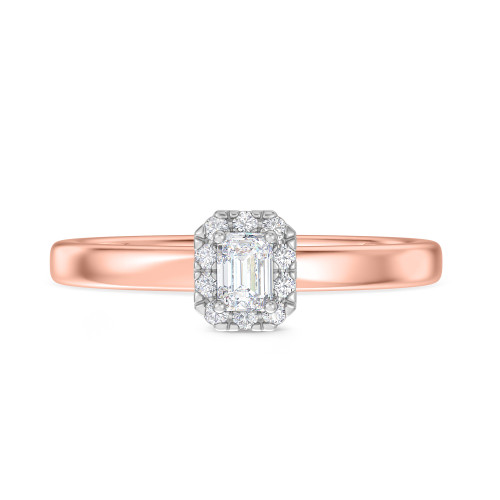Photo of Kimber 1/3 ct tw. Lab Grown Round Solitaire Diamond Engagement Ring 10K Rose Gold [BT1634RE-C000]