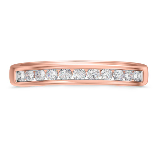 Photo of Clari 1/3 ct tw. Lab Grown Diamond Ladies Wedding Band 14K Rose Gold [BT1658RL]