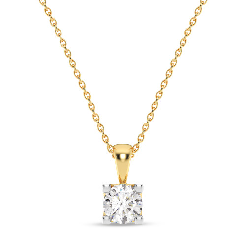 Photo of Leo 1/4 CT. T.W. Lab Grown Diamond Solitaire Pendant 10K Yellow Gold [SP1937Y-C000]