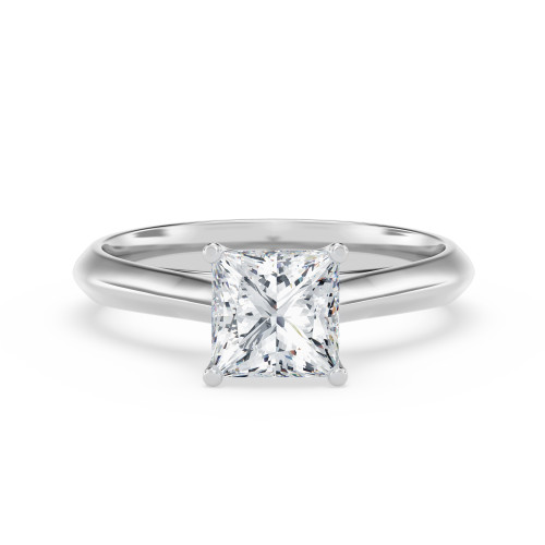 Photo of Jena 1 ct tw. Lab Grown Princess Solitaire Engagement Ring 14K White Gold [BT1927WE-K095]