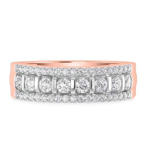 Photo of Florens 1 1/4 ct tw. Lab Grown Diamonds Mens Band 14K Rose Gold [BT1683RM]