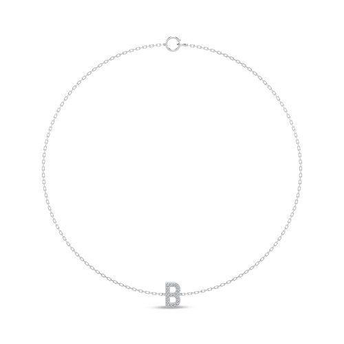 Photo of Lisa "B" 1/10 Carat T.W. Lab Grown Diamond Bracelet 14K White Gold [BC1939W]